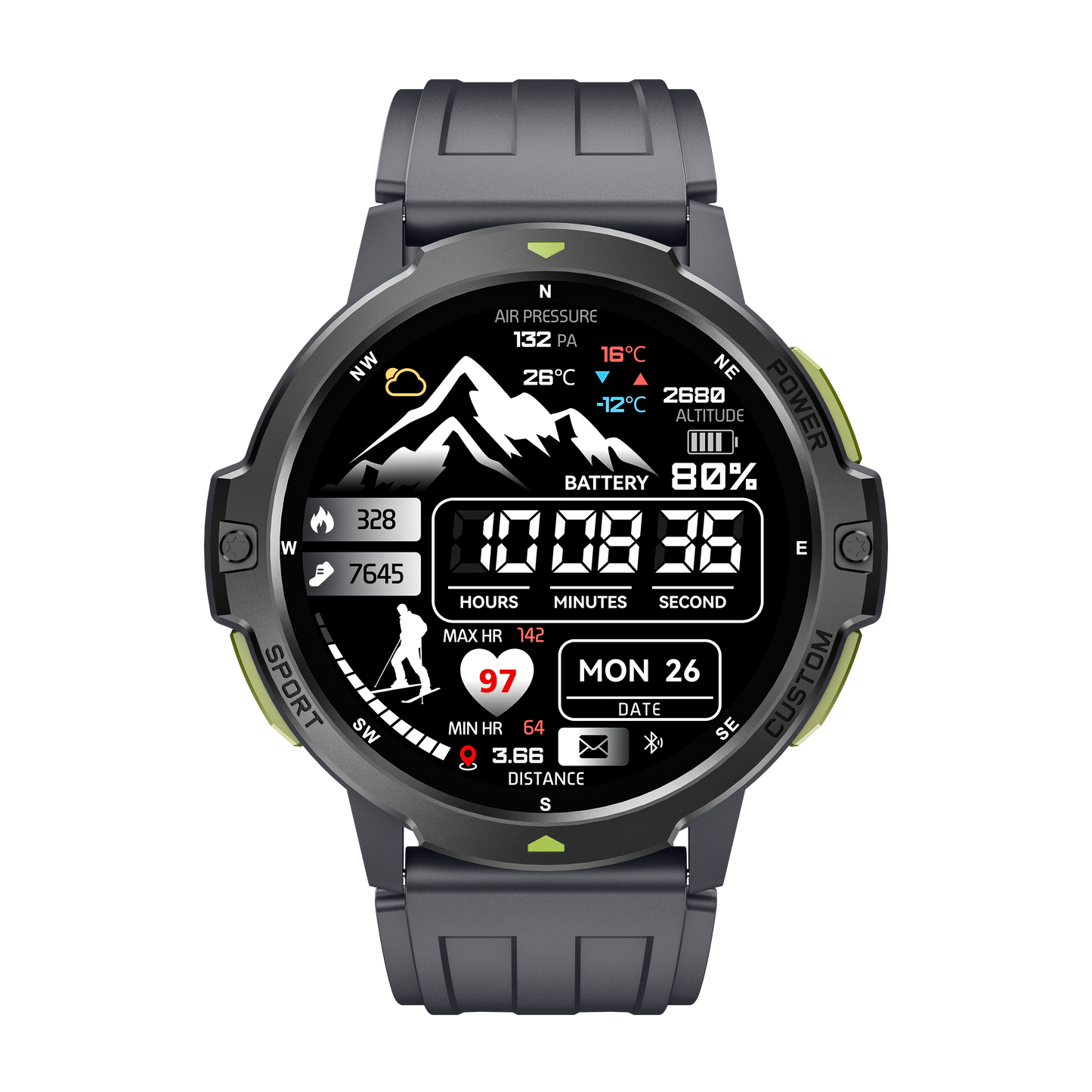 Professional sports smart watch with GPS accurate positioning for outdoor running