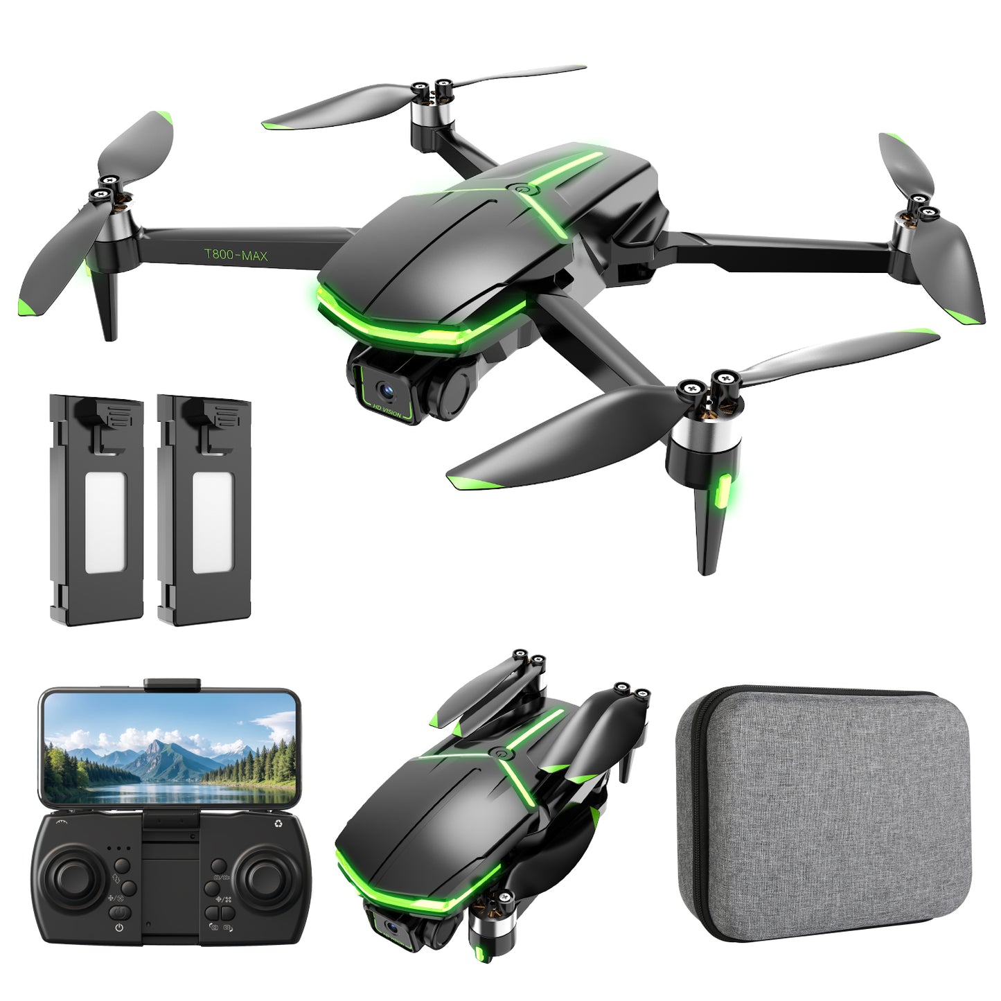 Lightweight drone fits in your backpack, ready to record every exciting moment on your trip