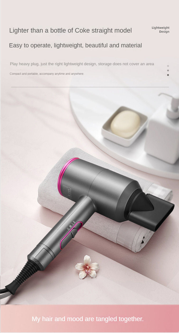 Nozzle hair dryer, quick install & remove, multi-speed precise temp for styling