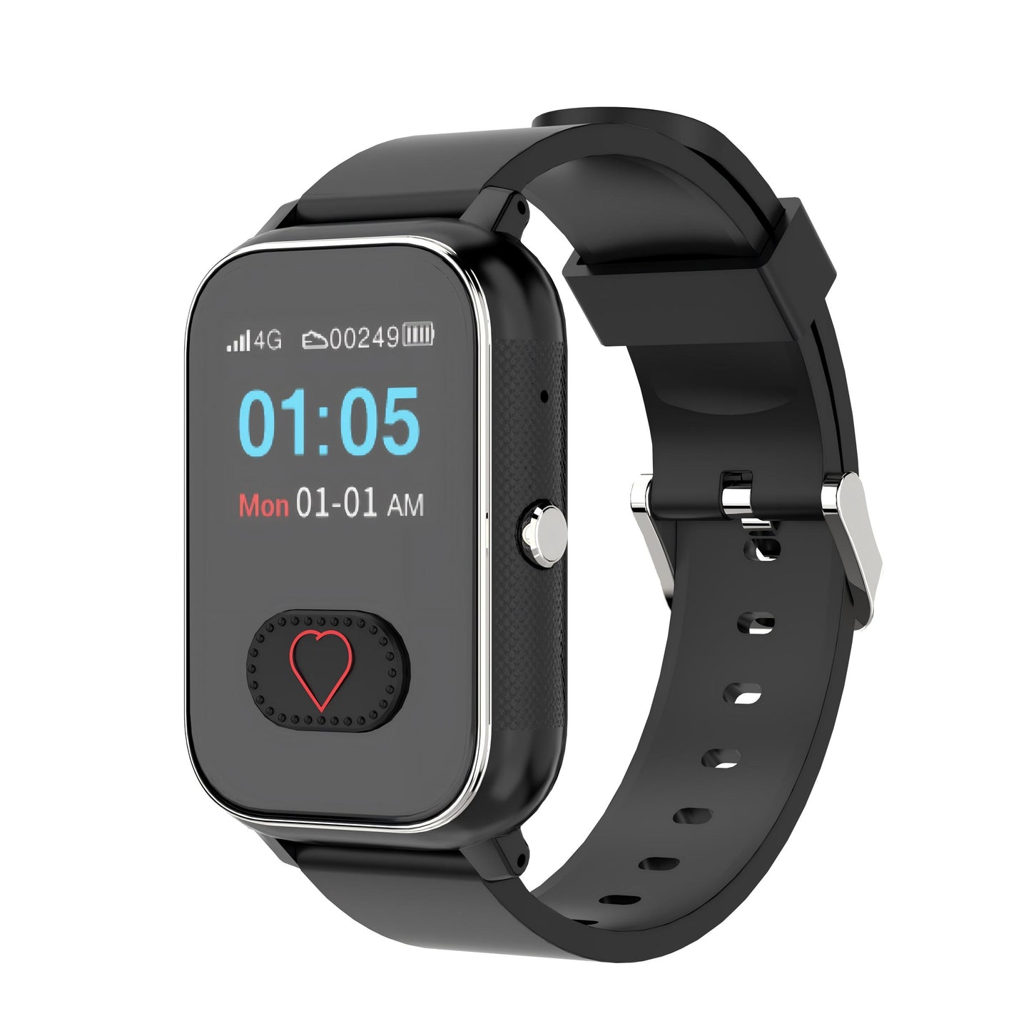 Elderly Smart Watch One-click SOS Heart Rate Monitor GPS Anti-lost for Seniors