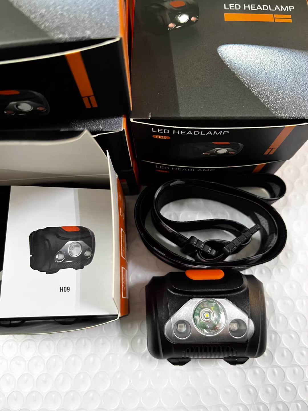 Super bright headlamp long battery, waterproof lightweight, for camping hiking night fishing