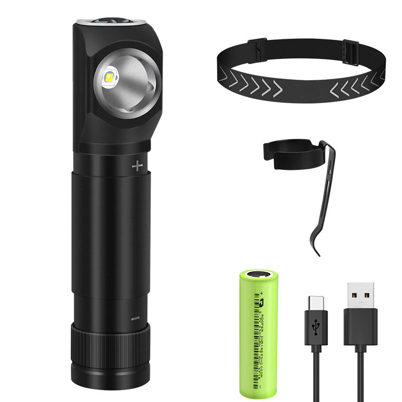 Rechargeable headlamp multi-gear dimming, wide-angle bright, for outdoor work night running