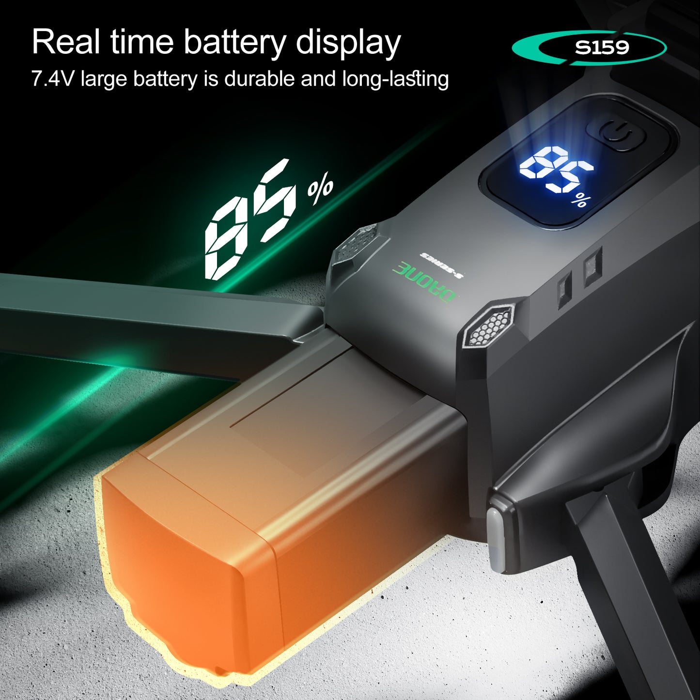 Mini Aerial Drone, HD Real-Time Image Transmission, One-Key Hover, Portable & Foldable, Choice for Family Outdoor Entertainment