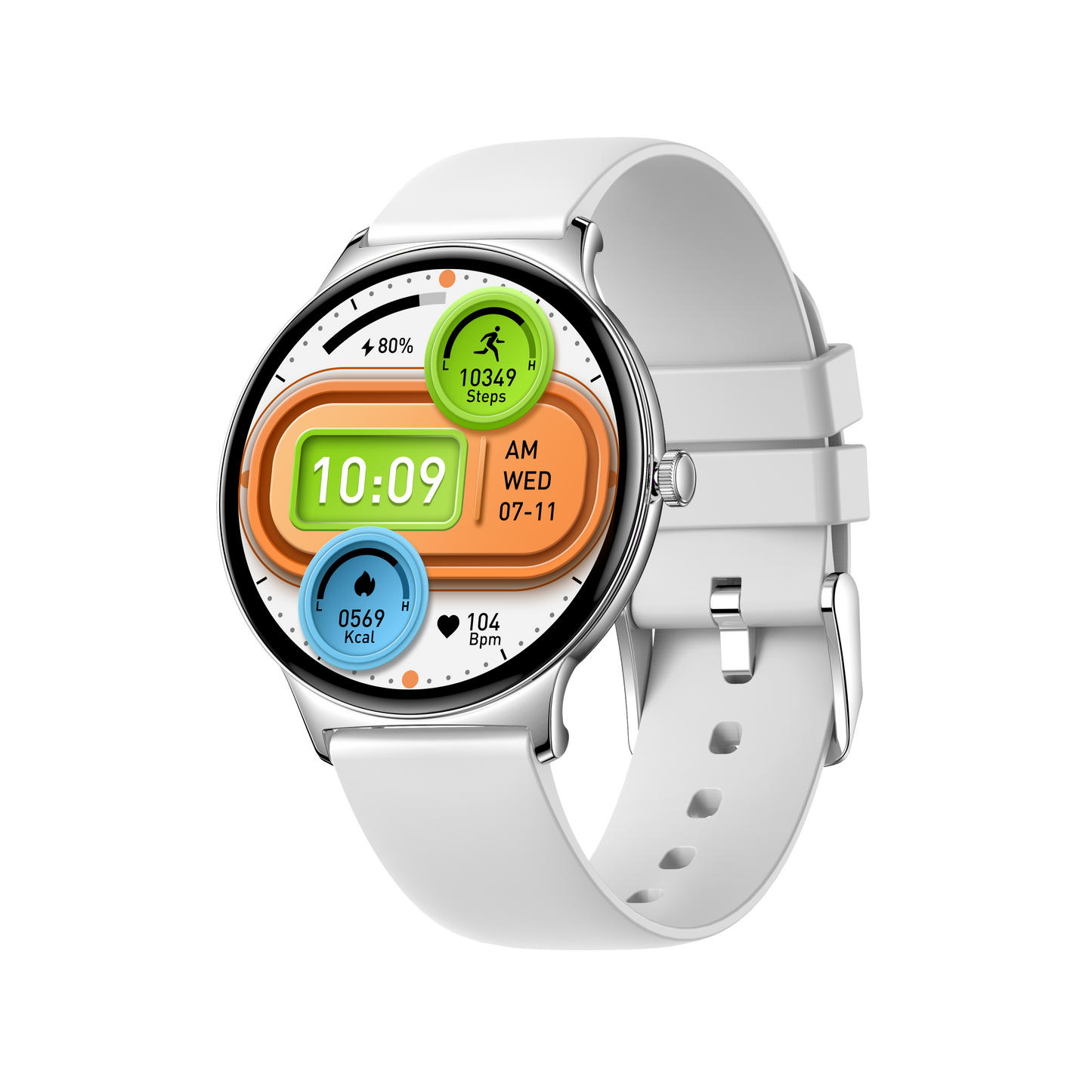 Business smart watch with sleek metal design shows your professional taste well