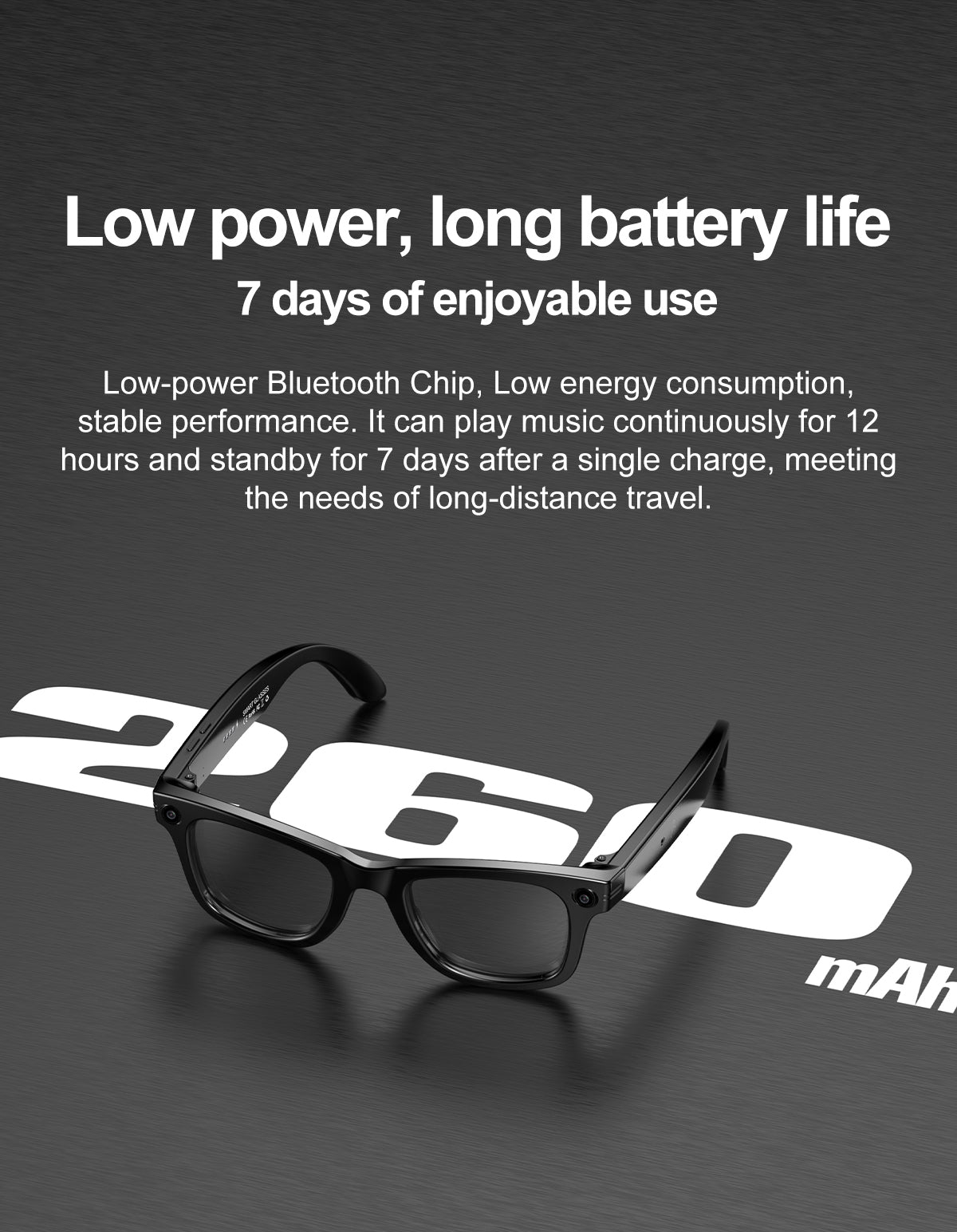 Smart glasses with AI assistant, voice translation, great for cross-border trips