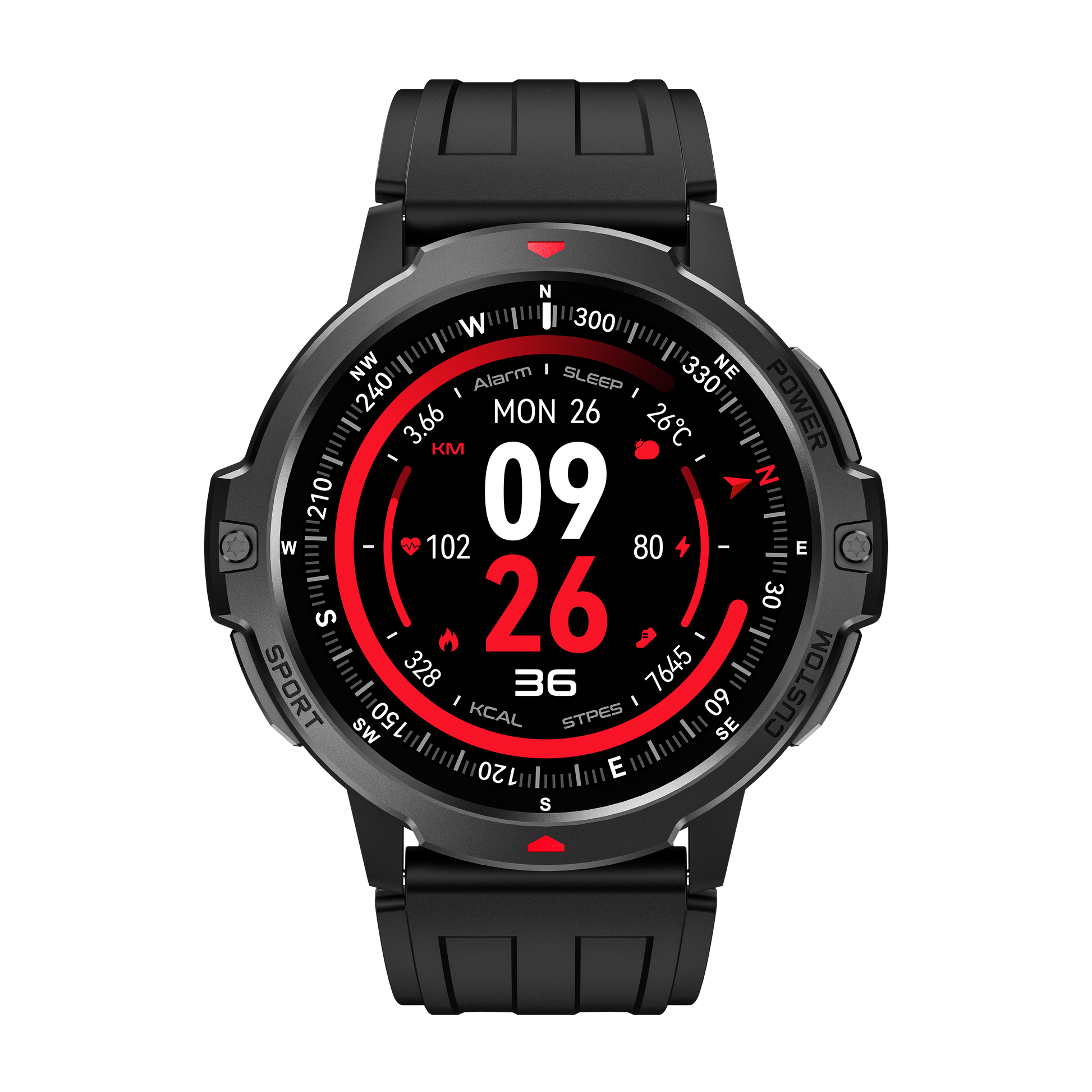 Professional sports smart watch with GPS accurate positioning for outdoor running