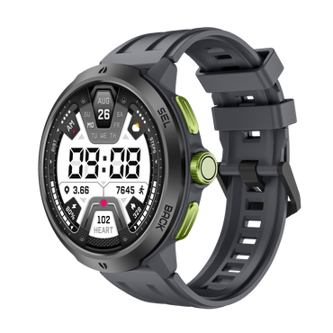 Universal smart watch fits all phones with clear display and smooth system operation