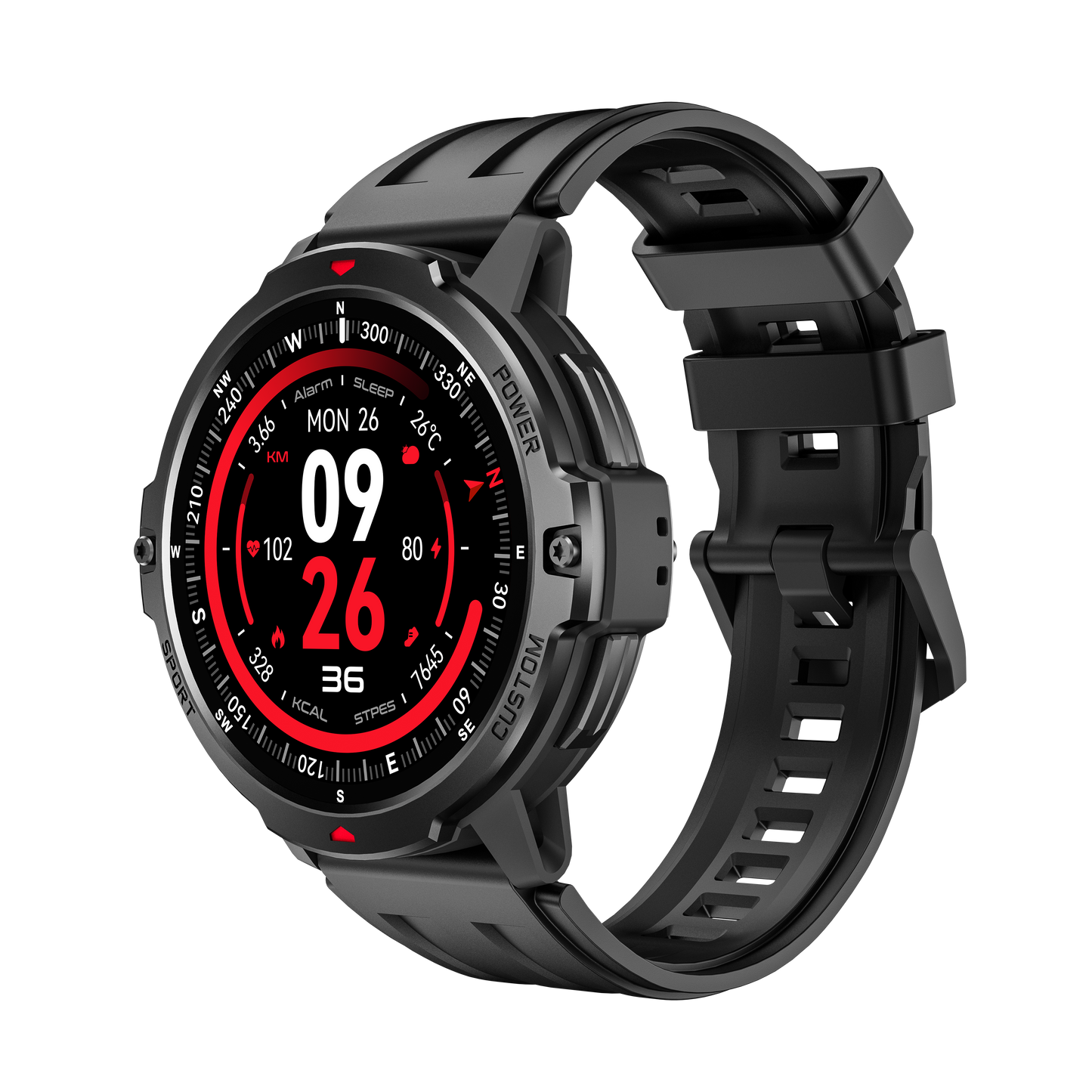 C31 GPS Bluetooth Calling Smart Watch | 1.46" Round Screen 3ATM Waterproof 100+ Sport Modes