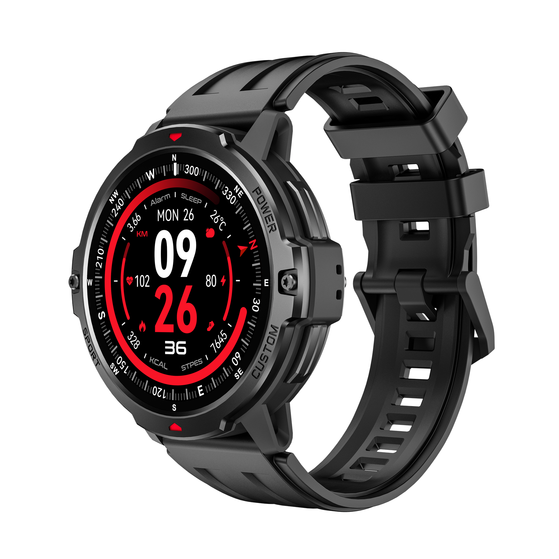 C31 GPS Bluetooth Calling Smart Watch | 1.46" Round Screen 3ATM Waterproof 100+ Sport Modes