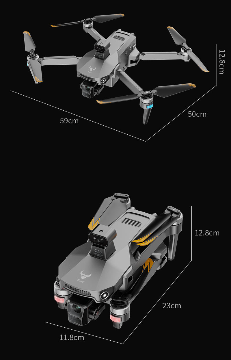 Beast Master GPS Drone 3-Axis EIS Gimbal 4K Photo 10KM Long Range With 5.5" Screen Remote