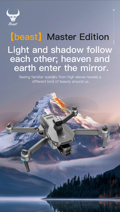 Beast Master GPS Drone 3-Axis EIS Gimbal 4K Photo 10KM Long Range With 5.5" Screen Remote