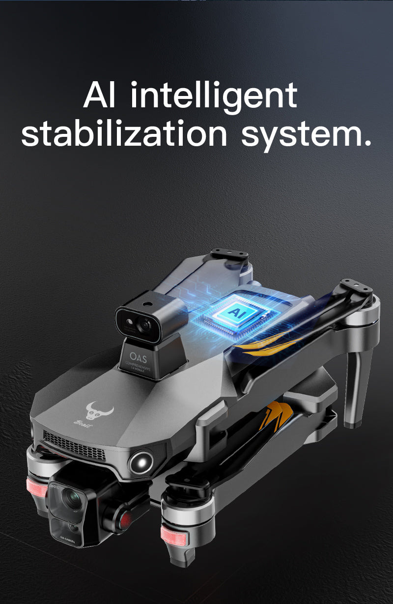 Beast Master GPS Drone 3-Axis EIS Gimbal 4K Photo 10KM Long Range With 5.5" Screen Remote