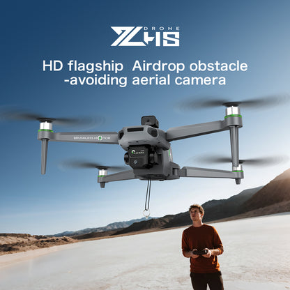 ZHRC-ZH8 Beginner-Friendly Drone, Obstacle Avoidance/Speed/Headless Mode, Stable Optical Flow Positioning