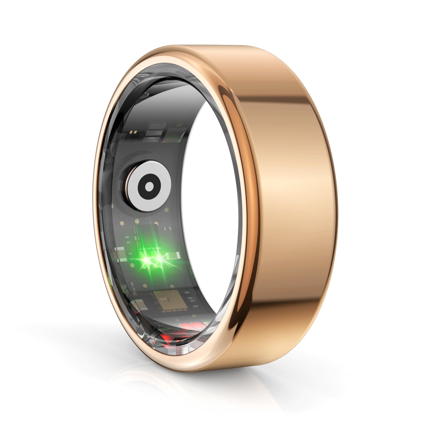 Android Compatible Smart Ring | Stainless Steel Fitness & Sleep Tracker with App Control