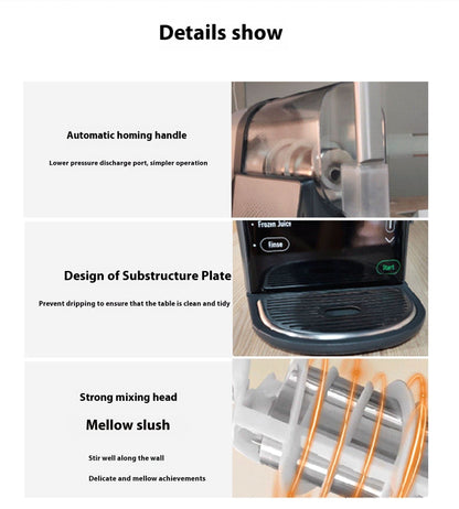 Powerful Ice Crusher, One-click for Smooth Smoothies & Slushies