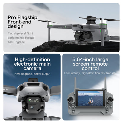 ZHRC-ZH8 Beginner-Friendly Drone, Obstacle Avoidance/Speed/Headless Mode, Stable Optical Flow Positioning
