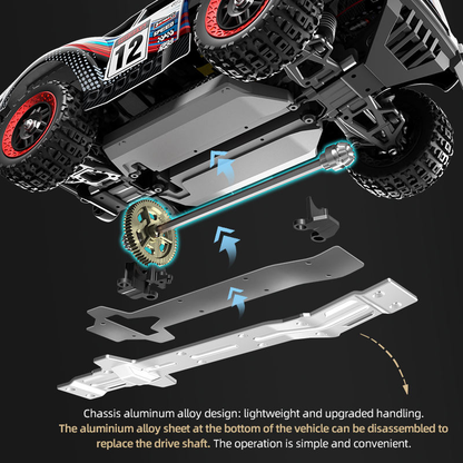 Off-road Toy Truck: Tough Wheels, All-terrain, Fun for Young Adventurers
