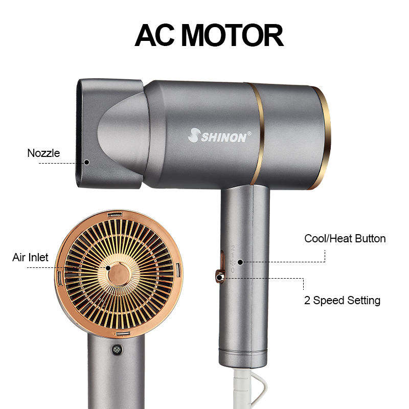 High-power Constant Temp Hair Dryer, Fast Dry & Frizz-free