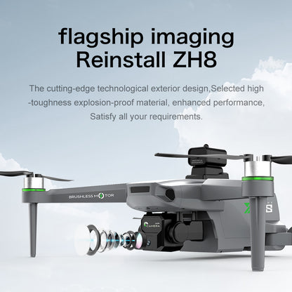 ZHRC-ZH8 Beginner-Friendly Drone, Obstacle Avoidance/Speed/Headless Mode, Stable Optical Flow Positioning