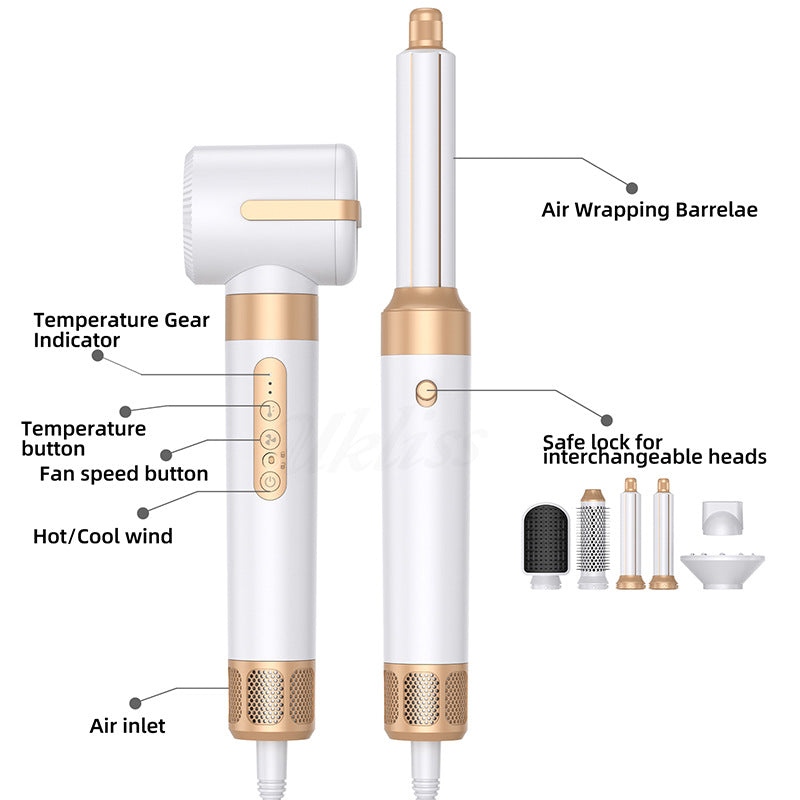 Hot & cold air cycle dryer, style and dry in one step, magnetic nozzle easy to remove