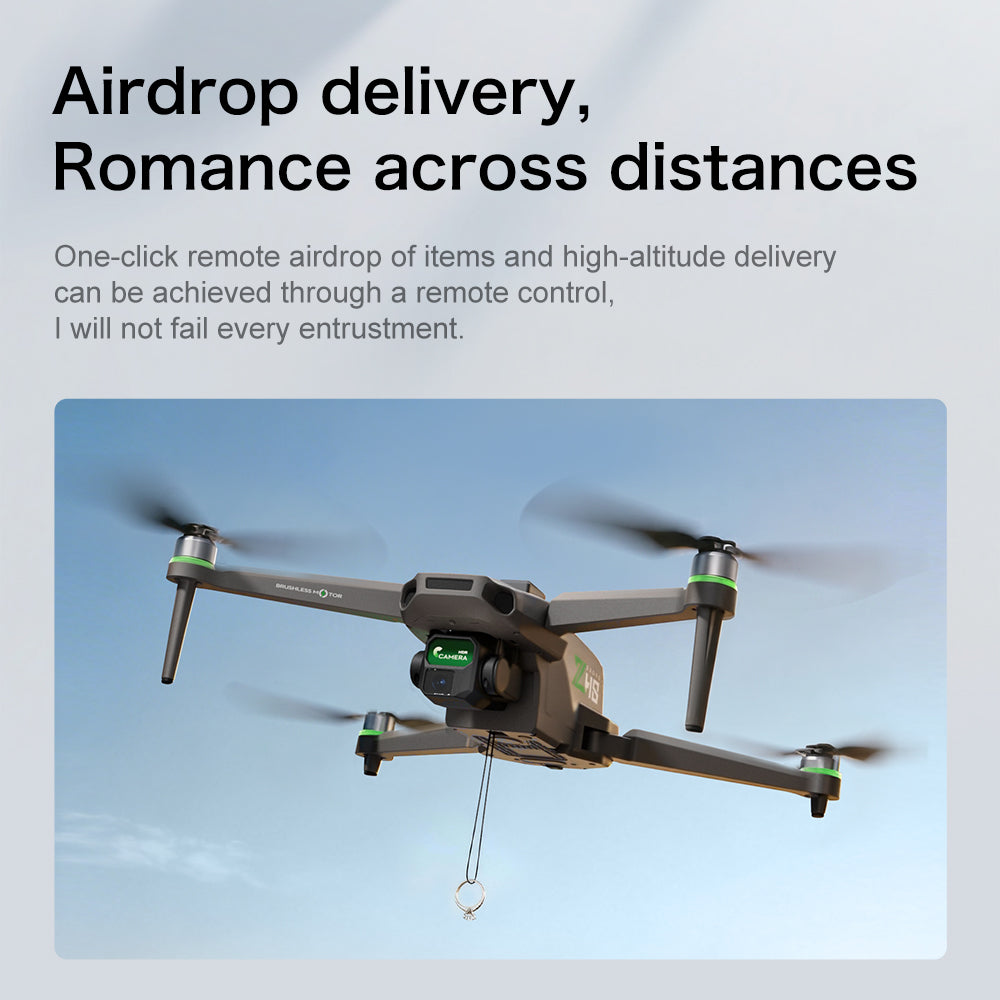 ZHRC-ZH8 Beginner-Friendly Drone, Obstacle Avoidance/Speed/Headless Mode, Stable Optical Flow Positioning