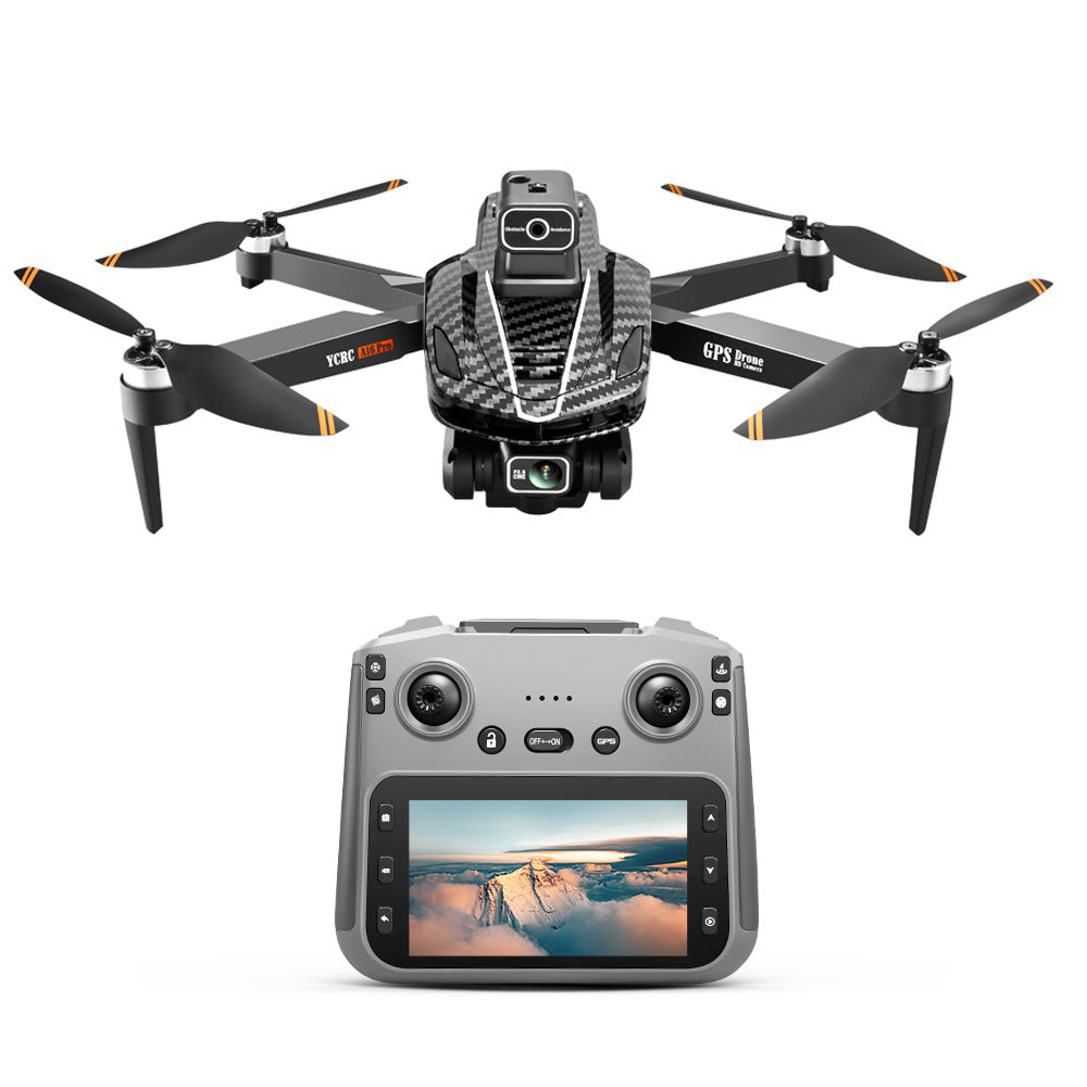A16  GPS Brushless Drone With Screen Remote 5G 3KM FPV 4-Way Obstacle Avoidance Quadcopter