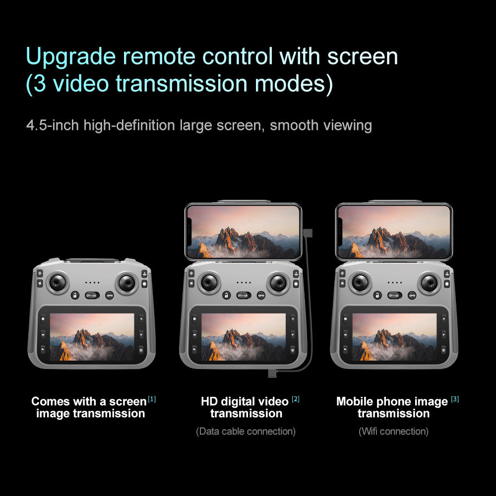 A16  GPS Brushless Drone With Screen Remote 5G 3KM FPV 4-Way Obstacle Avoidance Quadcopter