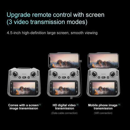 A16  GPS Brushless Drone With Screen Remote 5G 3KM FPV 4-Way Obstacle Avoidance Quadcopter