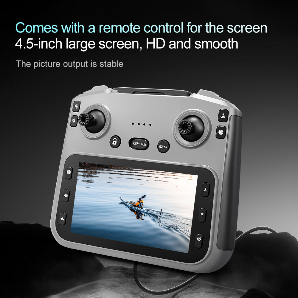 A16  GPS Brushless Drone With Screen Remote 5G 3KM FPV 4-Way Obstacle Avoidance Quadcopter