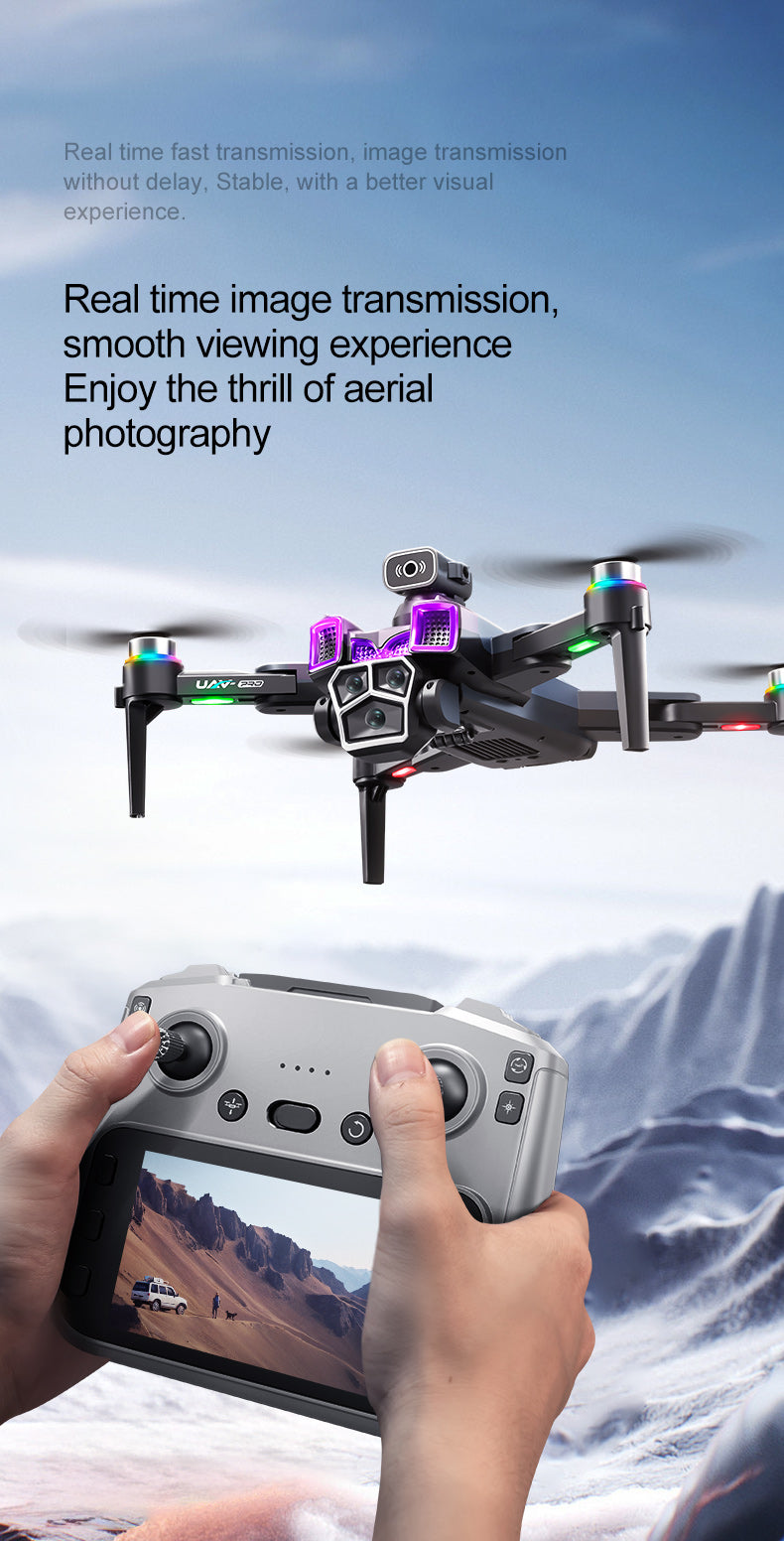 GPS A19 PRO Foldable Aerial Drone 90° Electric Camera Auto Return Wind Resistant Quadcopter
