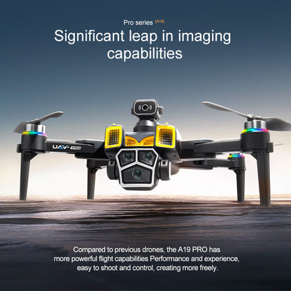 A19 PRO Brushless Drone 5.6" Screen Remote Optical Flow Obstacle Avoidance FPV Quadcopter