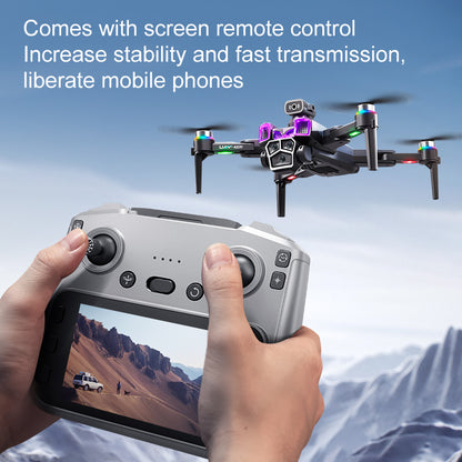 A19 PRO Brushless Drone 5.6" Screen Remote Optical Flow Obstacle Avoidance FPV Quadcopter