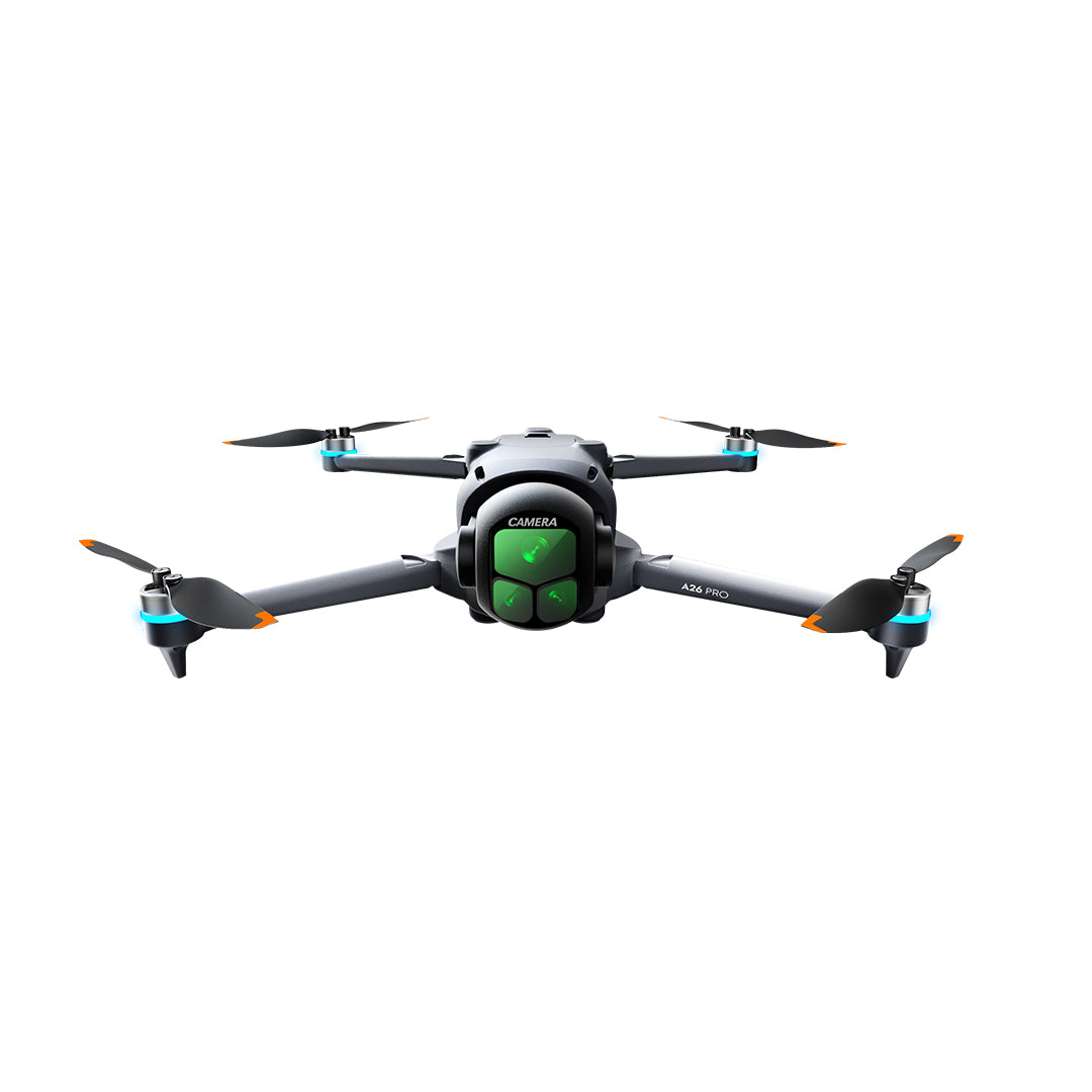 A26 PRO GPS Foldable Drone 4.5" Screen Remote 1080P 180° EIS Camera Full Surround Obstacle Avoidance