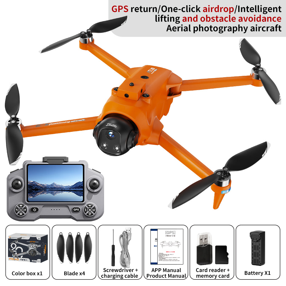 Intelligent Obstacle Avoidance Drone 360° Full Protection Safe Flight Handle Complex Environments Easily
