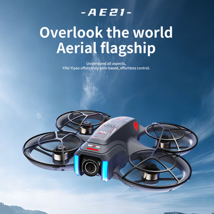 AE21 Brushless Drone With 4.3" Screen Remote Dual Camera Infrared Obstacle Avoidance Quadcopter