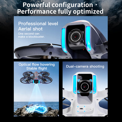 AE21 Brushless Drone With 4.3" Screen Remote Dual Camera Infrared Obstacle Avoidance Quadcopter