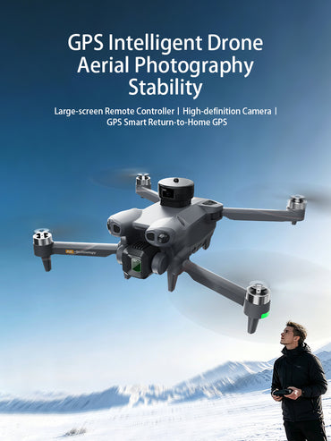AE51 GPS Foldable Drone 4.5" Screen 1080P Obstacle Avoidance