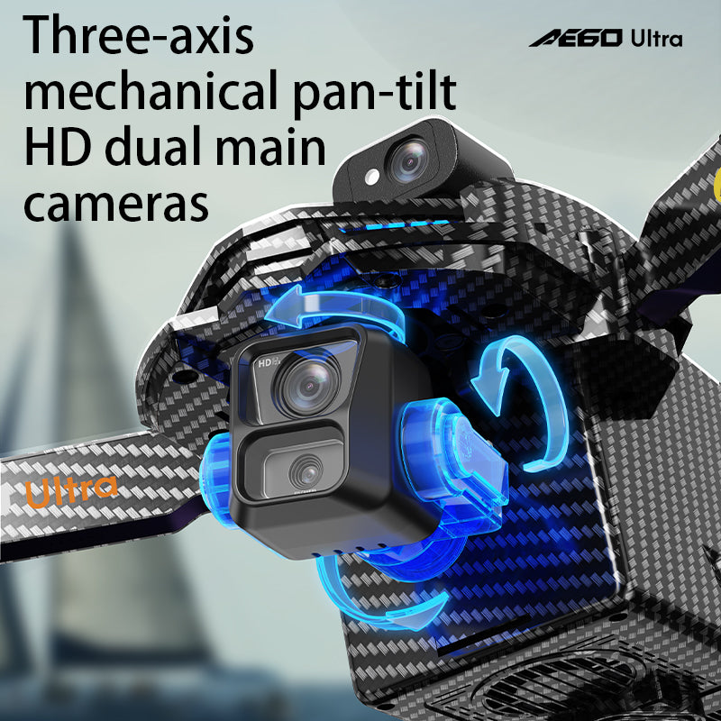 Drone with foldable landing gear, reduces wind resistance for smoother flight and shooting