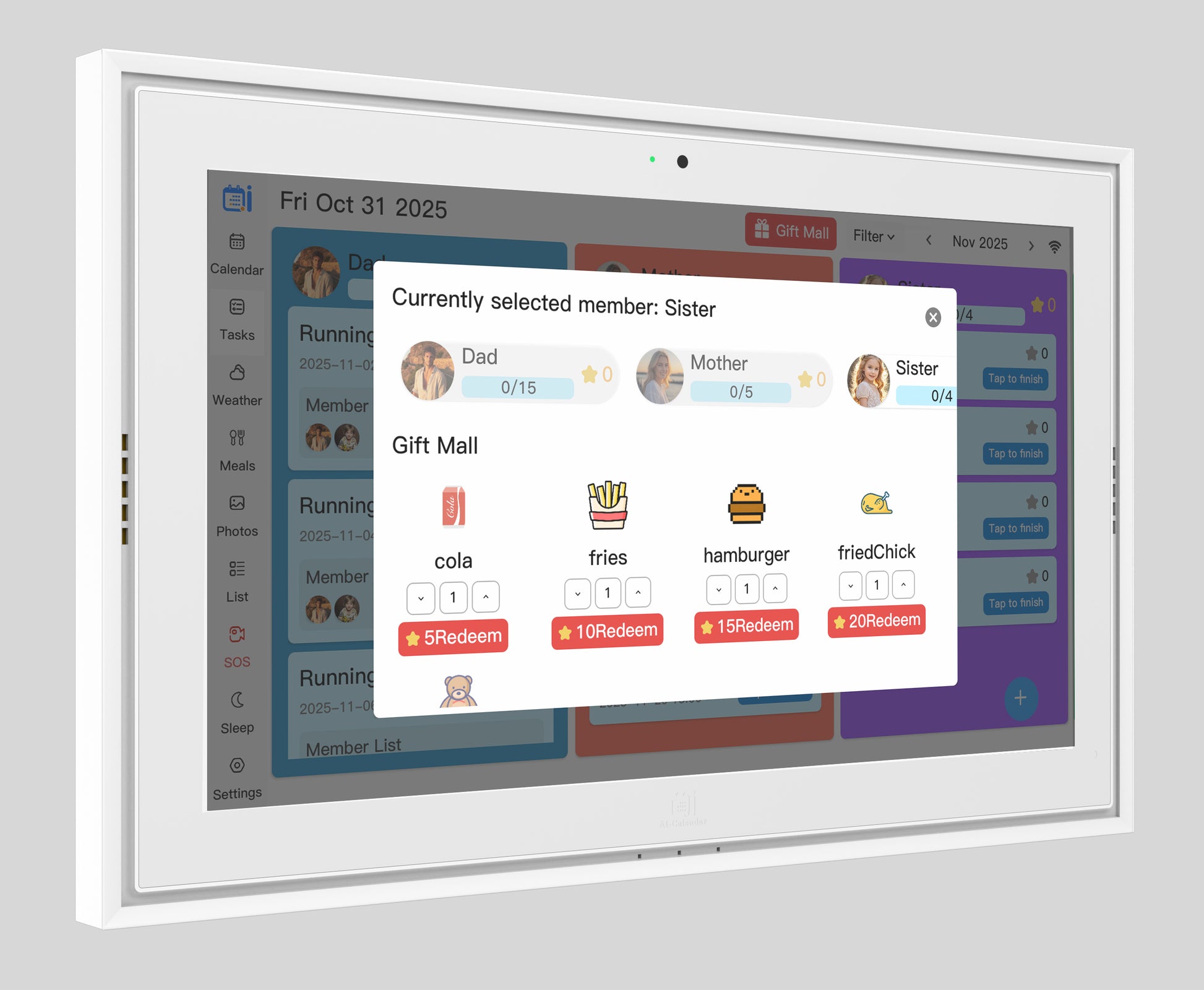 Smart AI Calendar Low Power Sync All Device for Business Trip