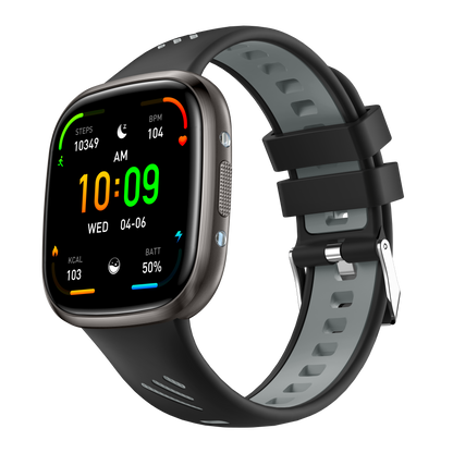 HT31 Bluetooth Call Smart Watch 1.72" IPS Full Touch Screen IP68 Waterproof Fitness Watch