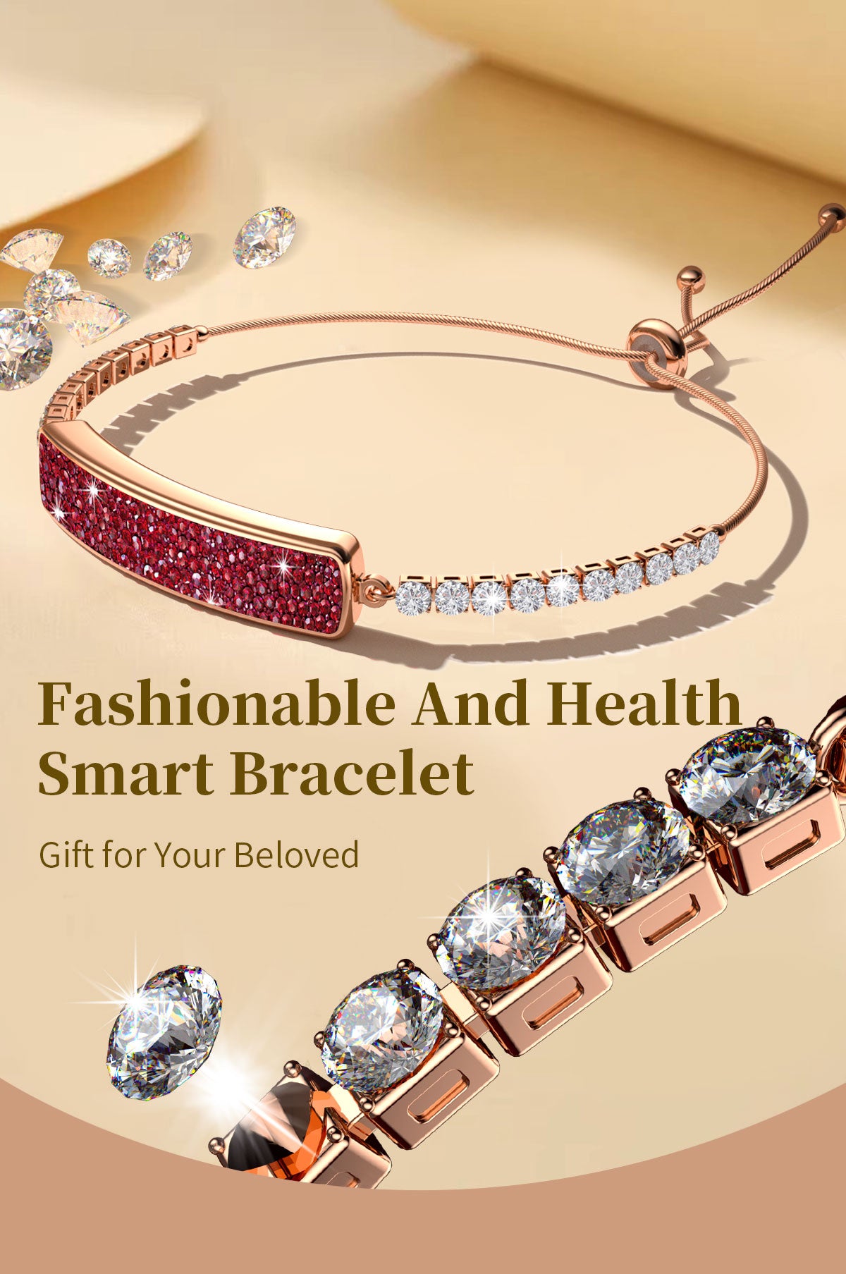 Slim and portable, smart bracelet connects every sports and daily moment.