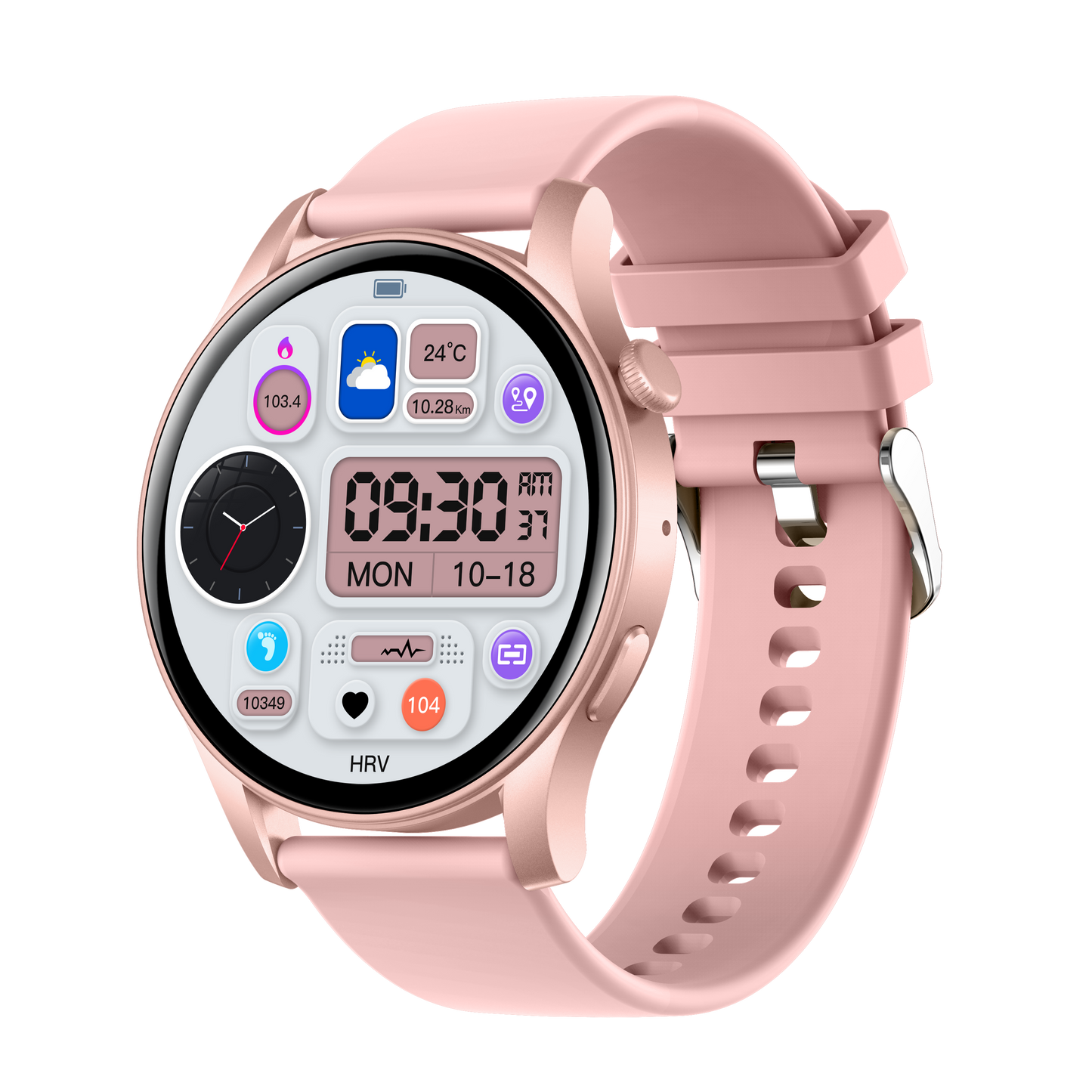 Sports smart watch with breathing training guides you to relax after intense exercis