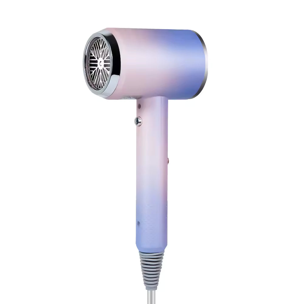 Minimal luxury hair dryer, metal body, ion fast dry with both beauty and strength