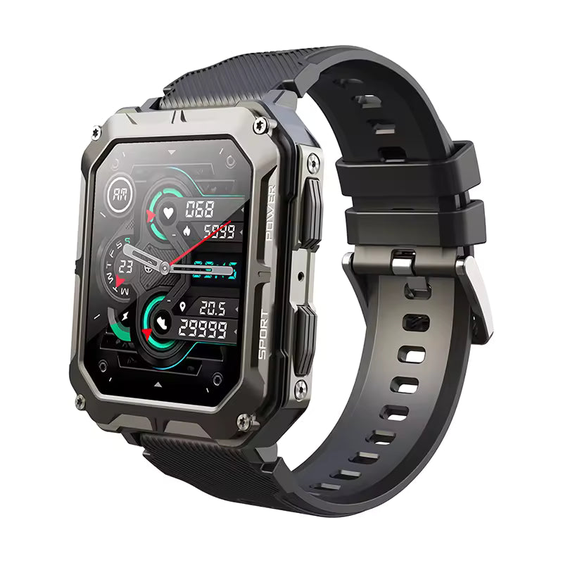 Outdoor waterproof smart watch, multi-sport tracking, Bluetooth call frees your hands up