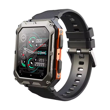 Outdoor waterproof smart watch, multi-sport tracking, Bluetooth call frees your hands up