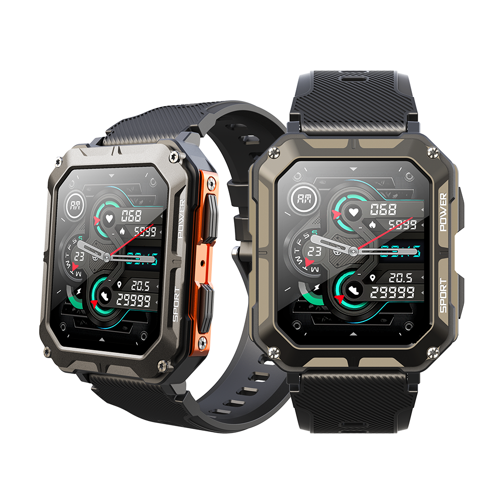 Outdoor waterproof smart watch, multi-sport tracking, Bluetooth call frees your hands up