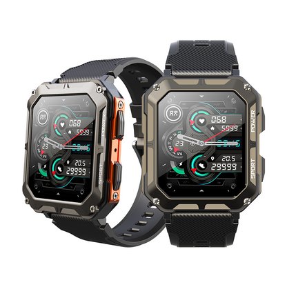 Outdoor waterproof smart watch, multi-sport tracking, Bluetooth call frees your hands up