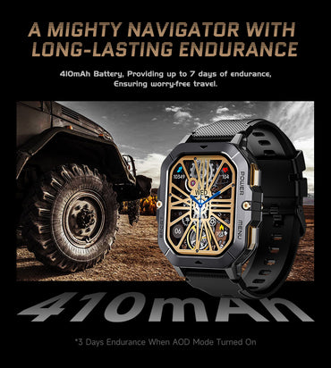 Smart Watch for Fitness – Heart Rate Monitor, Long Battery Life, Waterproof Design