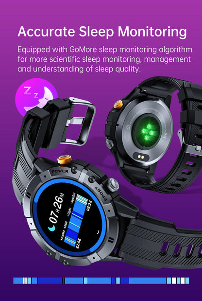Smart watch with full health monitoring, accurate heart rate SpO2, 7+ days battery for ease