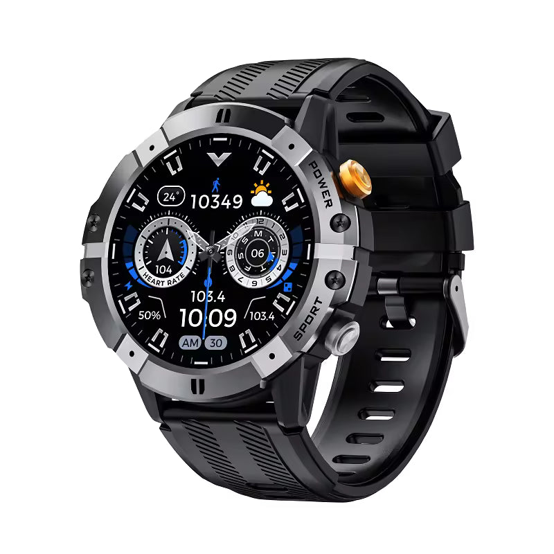 Smart watch with full health monitoring, accurate heart rate SpO2, 7+ days battery for ease